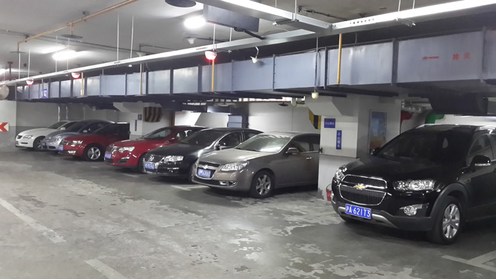 車牌識別車位引導系統現場安裝圖